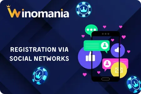 WinOMania register with Social Networks